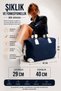 Multi-Compartment Zippered Women's Hand and Shoulder Bag - 3