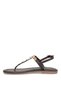 Elit 26Ymrt03C Women's Genuine Leather Flat Sandals Brown - 4
