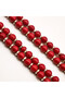 Laser Coral Rosary 66 Beads 6mm Red Prayer Beads with Silver Spacers 28g Tasbih - 2