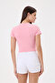 Ironically Hot Stone Printed Crop Baby Tee - 4