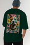 For Dog Lovers 9 Green Oversize T-Shirt with Dog Print on the Back 100% Cotton Unisex Dog Lover Premium Design - 7