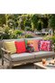 Digital Printing Energetic Striped Modern Design 4-Piece Combination Living Room & Garden Decoration Throw Pillow Cover Set - 7