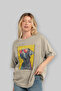 For Dog Lovers 13 Front Dog Prints Beige Oversize T-Shirt 100% Cotton Unisex Dog Lover Premium Design - 4