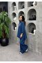 Lina Oversize Tncl Set - Hijab-Friendly Shirt and Wide-Leg Pants Set - 2