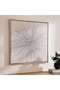 Supernova Framed Canvas Art 100x100cm - Silver - 2