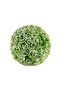 Hailey Boxwood Ball with Flowers D33cm - White - 3
