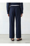 Vizyon New Season Elastic Waist Wide Leg Women's Trousers - 4