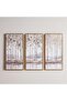 Sylvaris 3-piece Printed Canvas Wall Art 30x60cm - Brown & Gold - 4
