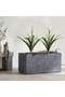 Utah Polyresin Rectangle Planter 80x37.5x40.5cm - Black