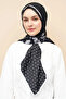 وشاح منقط - أسود - 3