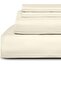 3 Piece Deep Pocketed Fitted Bedsheet Set King Size, Beige Colour, Microfiber - 2