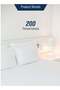 Queen Fitted Sheet 100% Cotton 200 Thread Count Breathable Bedding Sheet Comfortable Bedsheets For Bedroom 180 x 200 cm (White) - 3