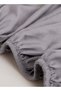 King Size Fitted bed sheet 180*200+30 cm with 2 pillow covers, set of 3 pieces, plain grey color. - 6