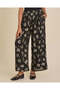 Senior Girls Black Jacquard Festive Trousers