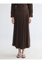 Trendlucky Modal Textured Pleated Skirt with a Difference - 2