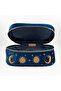 Navy Blue Moon and Sun Embroidered Velvet Makeup Bag & Organizer 25X17.5X11 cm - 7
