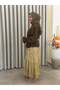 Trend Patterned Skirt Suit Brown - 3