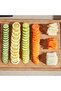 Multifunctional Mandoline Vegetable Slicer - Manual Food Chopper with Push Style Handle & Stainless Steel Blades - Portable Kitchen Cutter for Fruits Vegetables Cheese & Salad Preparation - 3