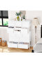 15 Drawer Wardrobe with Handles, Fabric Storage Cabinet with Metal Frame for Bedroom, Closet, Hallway, Black Entryway - 3