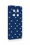 Honor Magic 7 Lite 5g Compatible Mini White Heart Navy Blue Patterned Silicone Case - 3