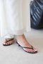 Ruiz Women's Heeled Flip-Flop Satin Sandals Leopard - 2