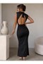 Elegant Back Design, Attention-Getting, Body-Flattering Maxi Dress - 4