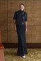 Black Polka Dot Design Jacket Skirt Premium Suit - 5