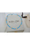 Kol397 Turquoise Cord with Sequin Disc Detail Summer Necklace - 3