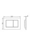 Now WC Flush Plate matte black, 2 steps - 4