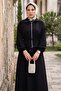 Double Suit with Jacket and Sleeveless Dress Black Hm2922 - 3