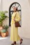 Strawberry Suit with Ruffled Front, Elastic Sleeves, Belted Waist, and Skirt - Yellow - 4