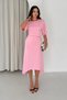 Women's Asymmetrical Cut Midi Dress Half Sleeve Stylish Event and Casual Dress - 5