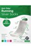 bonnysilver Odorless Running and Walking Women's Booties Silver Socks - 6