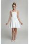 Teenage Girls' Evening Dress White Crepe Dress with Straps Flared Skirt with Stones Wedding Birthday Dress 11-13-15 Years Old - 5