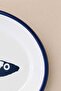 Small Fish Patterned Enamel Kayak Plate 30 × 20 × 3 cm - 3