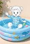 Girl Power Zippered Long Sleeve Baby Girl Jumpsuit Swimsuit - 7