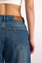 24350-73607 Women's Baggy Fold up Mid Rise Regular Denim Pants 24350-73607 - 4