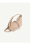 Women's Faux Leather Strap Shoulder Bag with Zipper and Rope Detail - 3