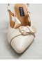 26104824Y Front Buckle Detail Genuine De Leather Rkasi Open 5cm İnc Stiletto Heel Ti̇letto Shoes Women - 8