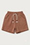 Brown 100% Cotton Muslin Kids Shorts