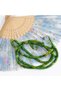 Ancient Katalin Old Object Masterpiece Handcrafted Signed 99-Piece Capsule Cut 6.5X10Mm Prayer Beads - Green - 5