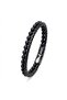 Onyx Natural Stone and Leather Men's Bracelet 18392B7D1 - 5