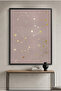Modern Celestial Islamic Wall Art | Framed Canvas Print with Gold Foil Embossed | Luxury Modern Decor for Living Room, Bedroom, Office & Gift