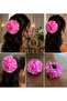 Luxury Large Volume Pink Peony Rose Flower Pearl Hairpin - 3