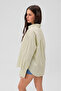 Liya women's oversize 100% cotton shorts and shirt yellow striped top-bottom set - 5
