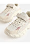Girls Beige & Pink chunky sneakers - 3