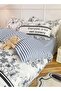 4-Pieces Bed Sheet Set Polyester Soft Quilt Cover With 1Quilt Cover 200*230cm 1 Flat Sheet and 2 Pillowcases - 3