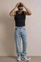 Men's High Waist Comfort Snow Blue Jeans