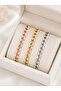 Women's 3-Piece Chain Bracelet Set Rose Gold Silver Gold Color Thick Chain Combination Bracelet - 2