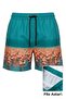 Swim Shorts with Zipper Pockets and Mesh Lining, Quick-Drying Premium - Aqua Green - 3